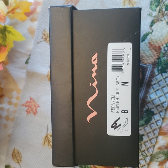 👠 Nina Fern GM Pewter Glitter 2" 8m heels - Picture 12 of 12